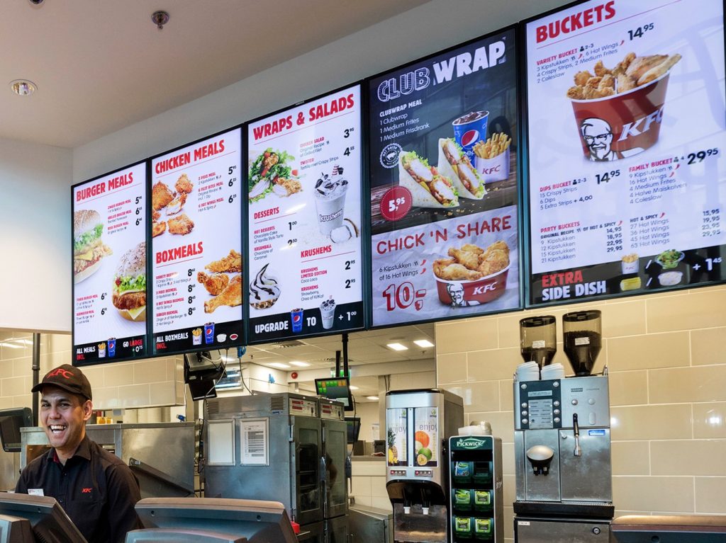 Kfc Menu Board