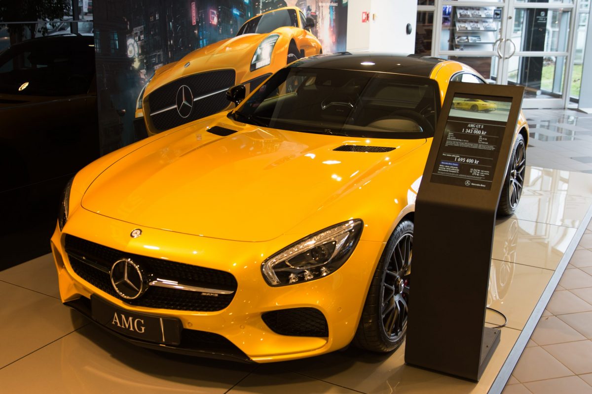 Digitale schermen bij Mercedes Benz